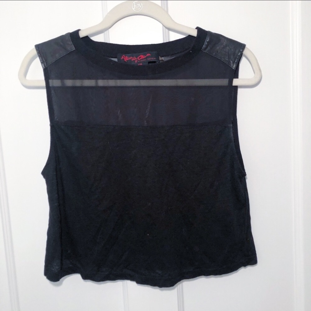 Alice and Oliva Air Sleeveless Crop Top Size S